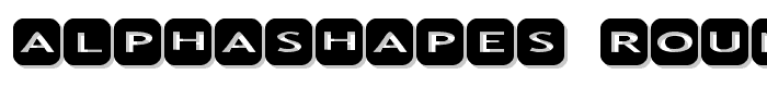 AlphaShapes rounded corners font